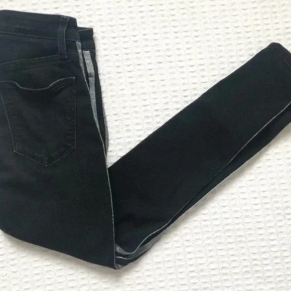 Joe’s Jeans "The Charlie" High Rise Black Skinny with Stripes EUC - Picture 4 of 8